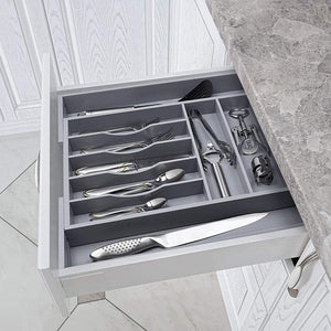 Elevate Your Kitchen Organization with the Home Fashion Bamboo Kitchen Drawer Organizer