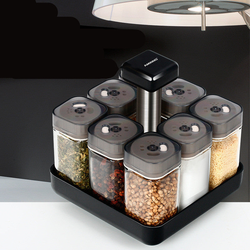 Elevate Your Kitchen with Our Spice Jar Glass Organizer