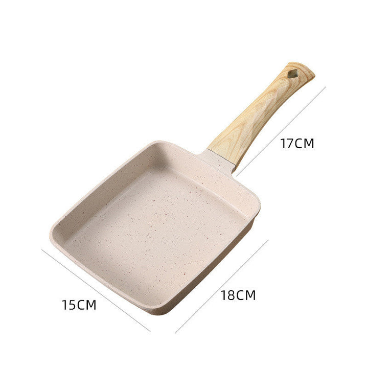 Elevate Your Cooking with the Tamagoyaki Nonstick Square Wooden Handle Frying Pan