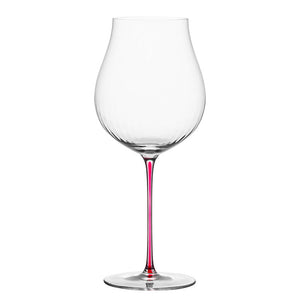 The Elegance of the Crystal Burgundy Style Red Goblet Glass