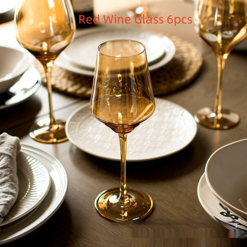 Unleash Elegance with Our Rainbow Electroplated Crystal Goblet Glass